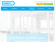 Tablet Screenshot of nabcoentrances.com